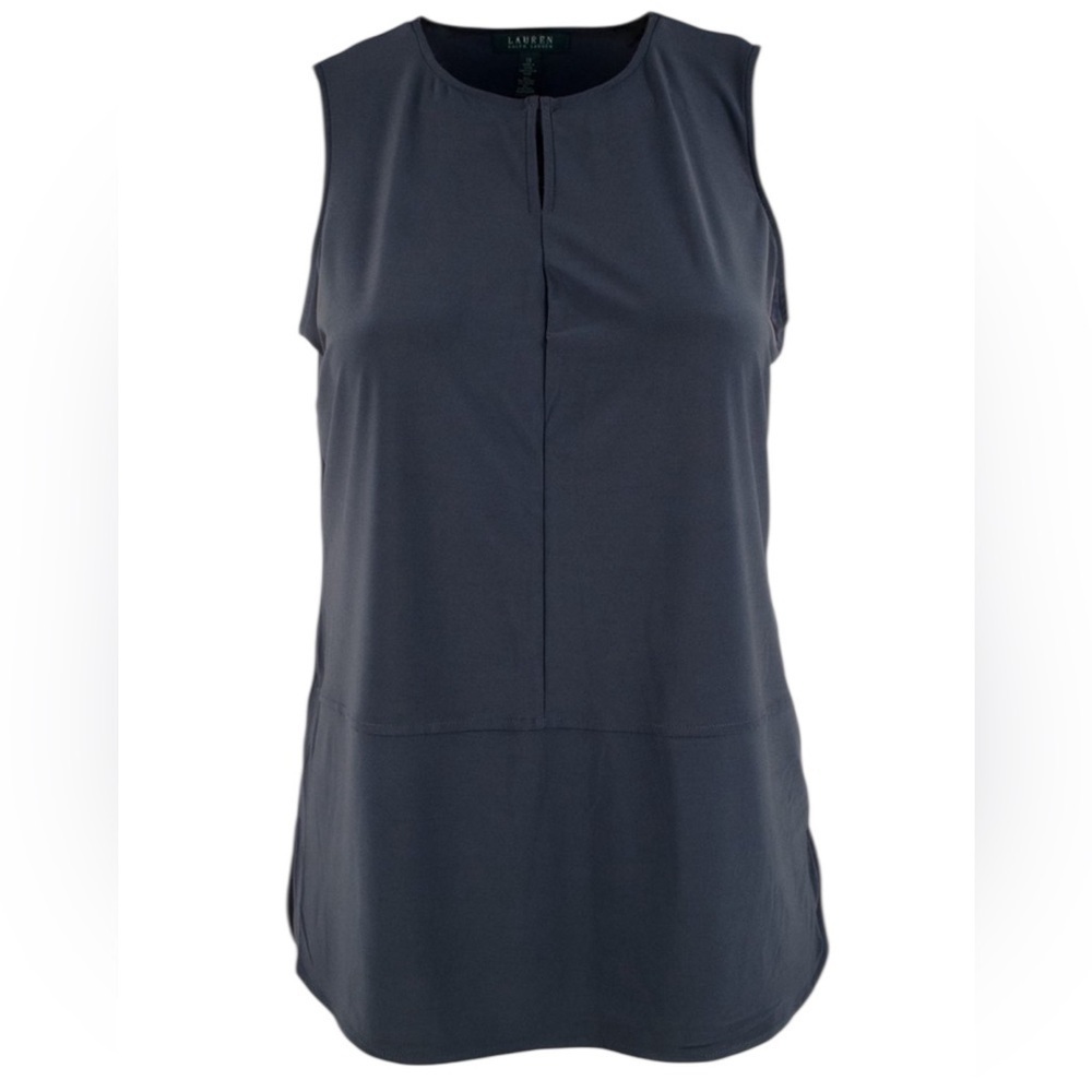 Ralph Lauren Women's Athletic Jersey Keyhole Tank Top